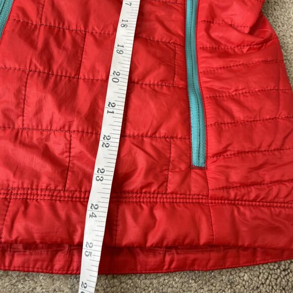 Patagonia Nano Puff Jacket Womens Small Red Primaloft Lightweight Logo FLAW - Picture 10 of 12